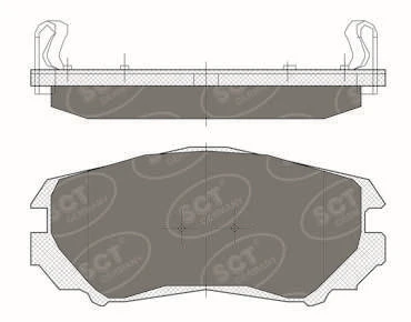 SP 370 PR SCT - MANNOL Комплект тормозных колодок, дисковый тормоз (фото 1)