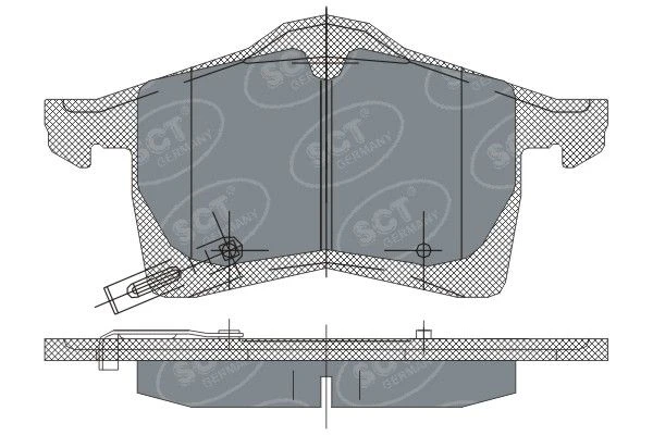 SP 243 PR SCT - MANNOL Комплект тормозных колодок, дисковый тормоз (фото 3)