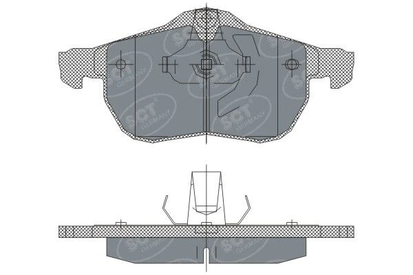 SP 243 PR SCT - MANNOL Комплект тормозных колодок, дисковый тормоз (фото 4)