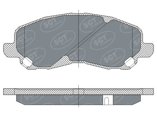 SP 273 PR SCT - MANNOL Комплект тормозных колодок, дисковый тормоз (фото 1)