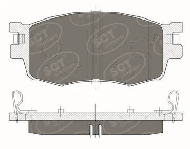 SP 379 PR SCT - MANNOL Комплект тормозных колодок, дисковый тормоз (фото 2)