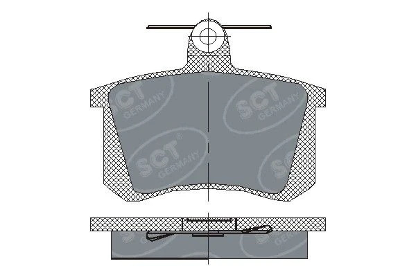 SP 145 PR SCT - MANNOL Комплект тормозных колодок, дисковый тормоз (фото 1)