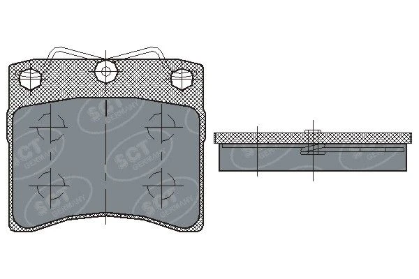 SP 169 PR SCT - MANNOL Комплект тормозных колодок, дисковый тормоз (фото 2)