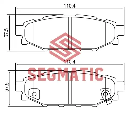 SGBP2599 SEGMATIC Колодка торм диск зад subaru forester 2.0 2010-, subaru forester 2.0 2013-, subaru forester (фото 1)