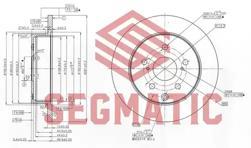 SBD30093074 SEGMATIC Тормозной диск sbd30093074 (фото 1)