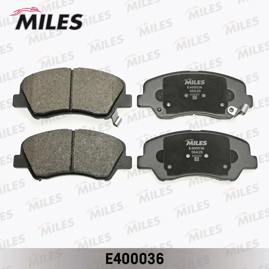 E400036 MILES Комплект тормозных колодок, дисковый тормоз (фото 3)