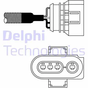 ES10987-12B1 DELPHI Лямбда-зонд (фото 1)