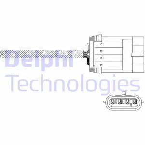 ES11050-12B1 DELPHI Лямбда-зонд (фото 1)