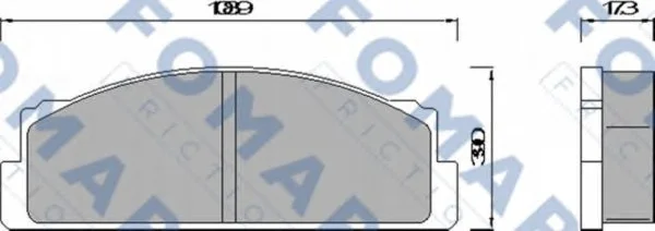 FO 452084 FOMAR Тормозные колодки (фото 1)