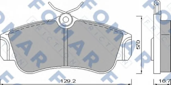 FO 461981 FOMAR Тормозные колодки (фото 1)