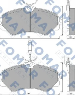 FO 467481 FOMAR Тормозные колодки (фото 1)