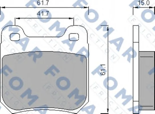 FO 478781 FOMAR Тормозные колодки (фото 1)