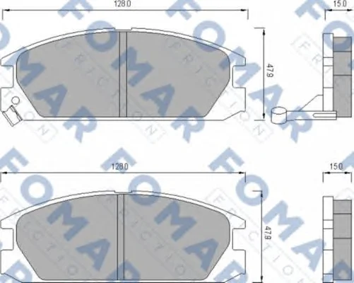 FO 496881 FOMAR Тормозные колодки (фото 1)