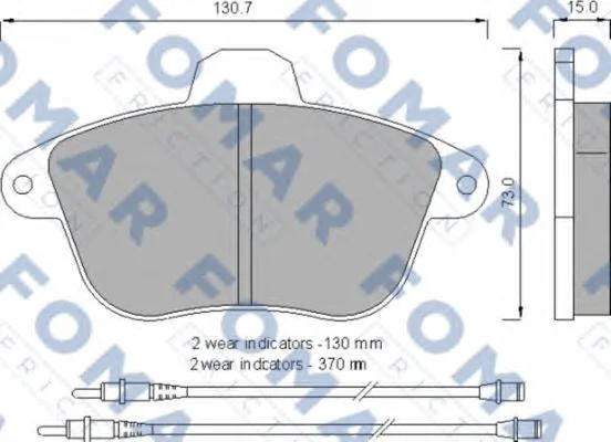 FO 557281 FOMAR Тормозные колодки (фото 1)