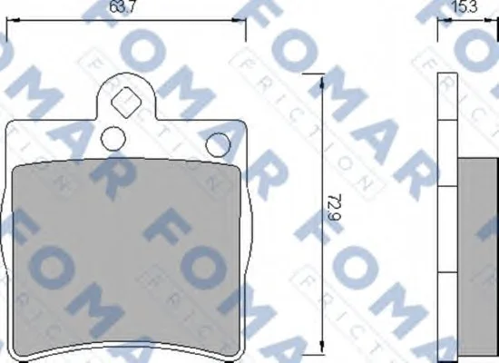 FO 653581 FOMAR Тормозные колодки (фото 1)