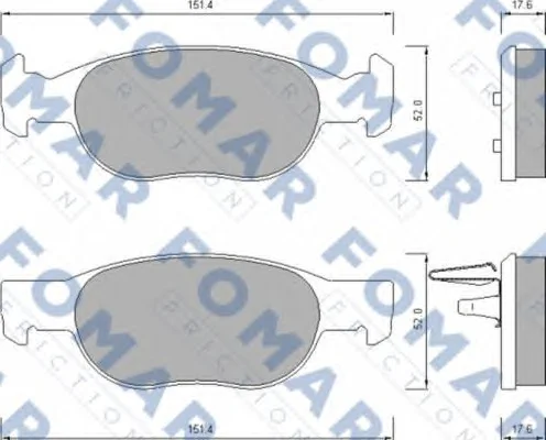 FO 688281 FOMAR Тормозные колодки (фото 1)