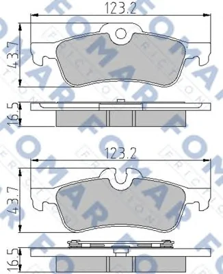 FO 800781 FOMAR Тормозные колодки (фото 1)