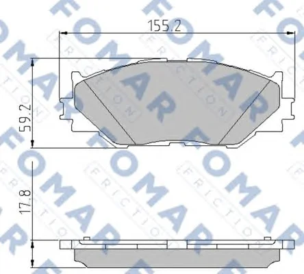 FO 892381 FOMAR Тормозные колодки (фото 1)