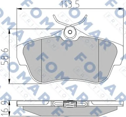 FO 930381 FOMAR Тормозные колодки (фото 1)