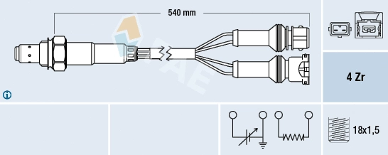77123 FAE Лямбда-зонд (фото 1)
