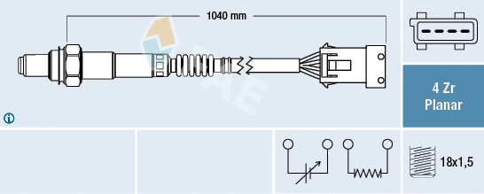77414 FAE Лямбда-зонд (фото 1)