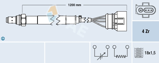 77460 FAE Лямбда-зонд (фото 1)
