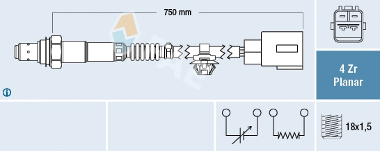 77513 FAE Лямбда-зонд (фото 1)