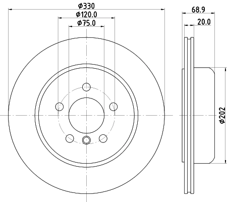 MDC83112C MINTEX Тормозной диск (фото 1)