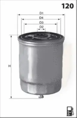 M723 MISFAT Топливный фильтр (фото 1)