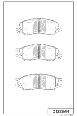 D1233MH MK KASHIYAMA Комплект тормозных колодок, дисковый тормоз (фото 1)