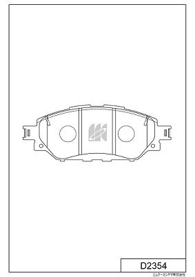 D2354 MK KASHIYAMA Комплект тормозных колодок (фото 1)
