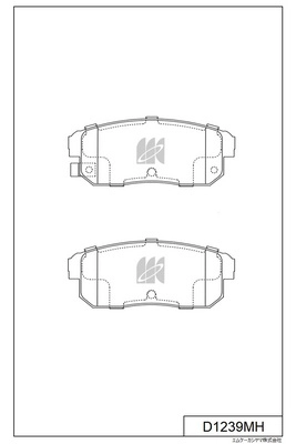 D1239MH MK KASHIYAMA Комплект тормозных колодок, дисковый тормоз (фото 1)