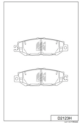 D2123H MK KASHIYAMA Комплект тормозных колодок, дисковый тормоз (фото 1)