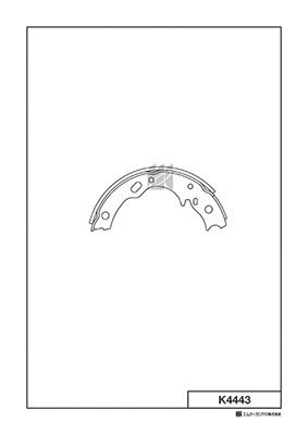 K4443 MK KASHIYAMA Комлект тормозных накладок (фото 1)