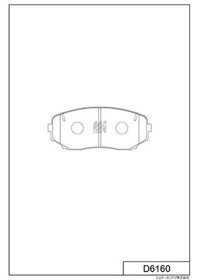 D6160 MK KASHIYAMA Комплект тормозных колодок (фото 1)