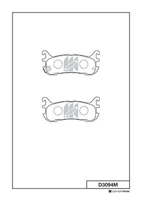 D3094M MK KASHIYAMA Комплект тормозных колодок (фото 1)
