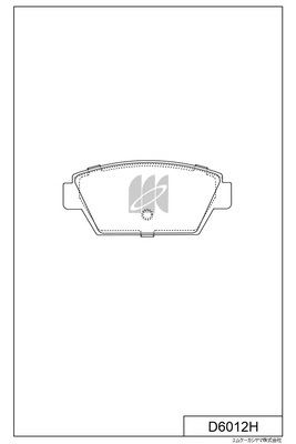 D6012H MK KASHIYAMA Комплект тормозных колодок, дисковый тормоз (фото 1)