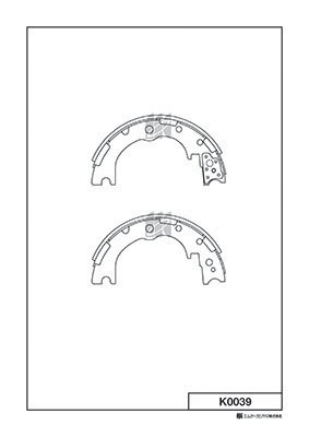 K0039 MK KASHIYAMA Комлект тормозных накладок (фото 1)