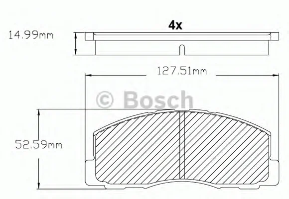 F 03B 150 215 BOSCH Тормозные колодки (фото 1)