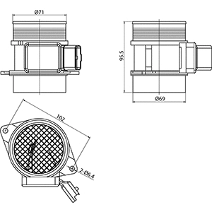 181923 HC-CARGO Расходомер воздуха (фото 3)