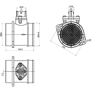 181955 HC-CARGO Расходомер воздуха (фото 3)