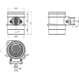 181966 HC-CARGO Расходомер воздуха (фото 3)
