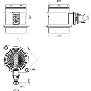 181987 HC-CARGO Расходомер воздуха (фото 3)