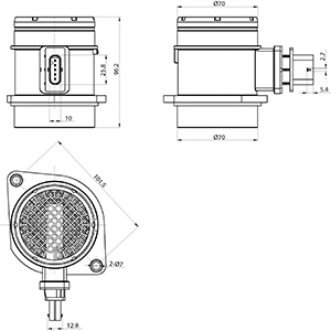 182044 HC-CARGO Расходомер воздуха (фото 3)