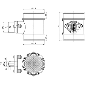 182259 HC-CARGO Расходомер воздуха (фото 3)