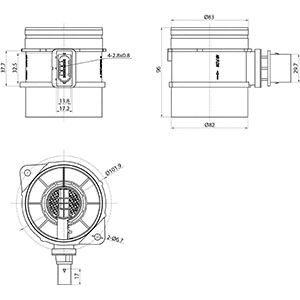 182980 HC-CARGO Расходомер воздуха (фото 2)