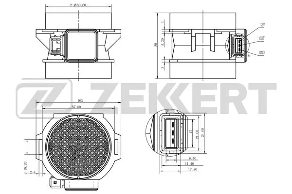 SE-1018 ZEKKERT Расходомер воздуха (фото 1)
