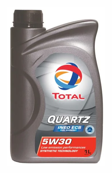166252 TOTAL Моторное масло 5W30 синтетическое Quartz Ineo ECS 1л (фото 1)