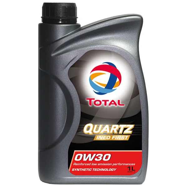 183103 TOTAL Моторное масло 0W30 синтетическое Quartz Ineo First 1л (фото 1)