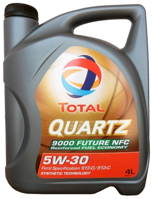 183450 TOTAL Моторное масло 5W30 синтетическое Quartz 9000 Future NFC 4 л (фото 1)